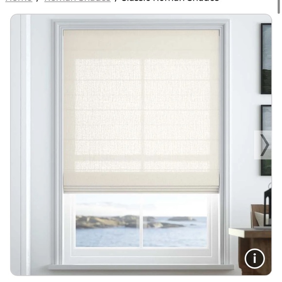 Select Blind Classic Roman Shade - Picture 1 of 4